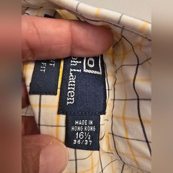 Polo By Ralph Lauren Regent Classic Fit Long Sleeves Button Down Shirt Size 16.5 - Picture 3 of 7